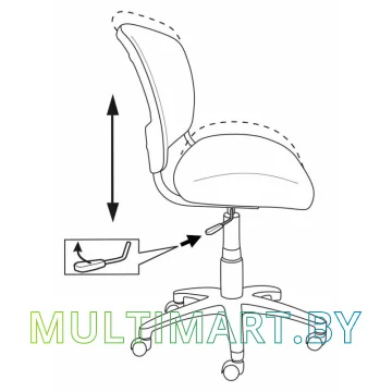 Кресло Бюрократ CH-296NX/15-21 картинка 4